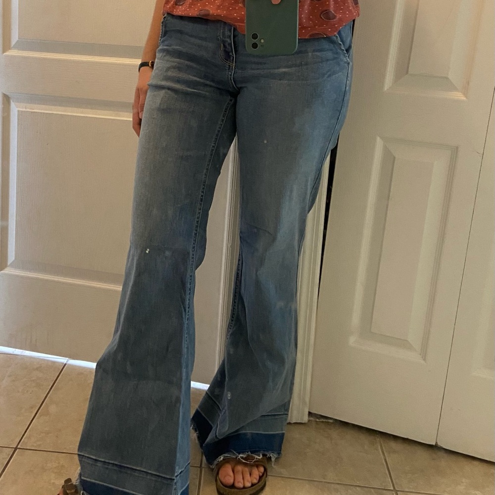 Mossimo Supply Co. Light Blue Flare Jeans